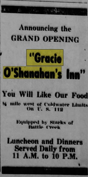 Grace OShanahans - Jul 23 1947 Article (newer photo)